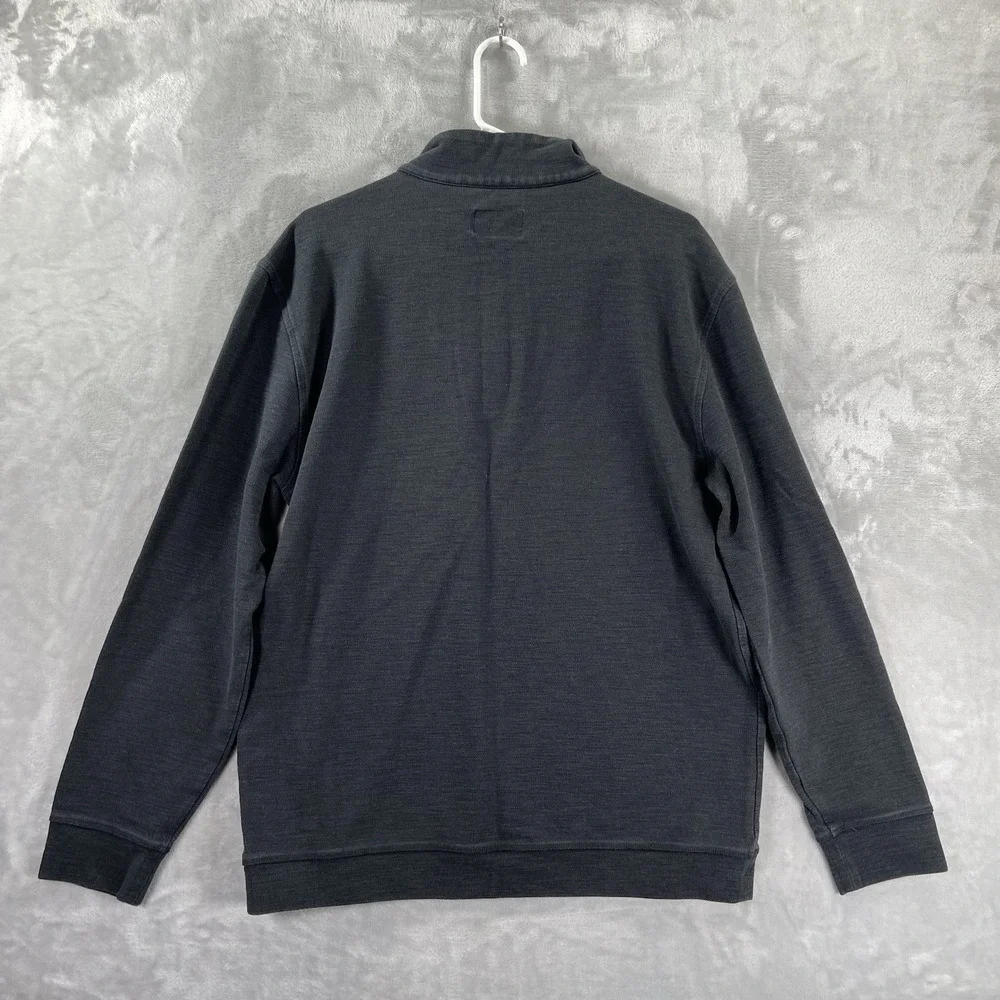 Linksoul Sweater Mens XL 1/4 Zip Mock Neck Pullover Long Sleeve Gray Golf Casual